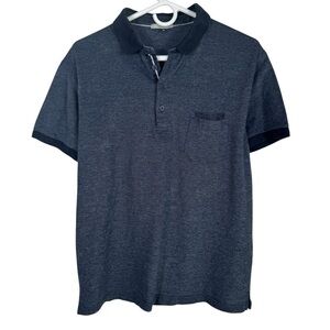 Codice Cotton Knit Polo, Navy Blue, Size 54 (XL)